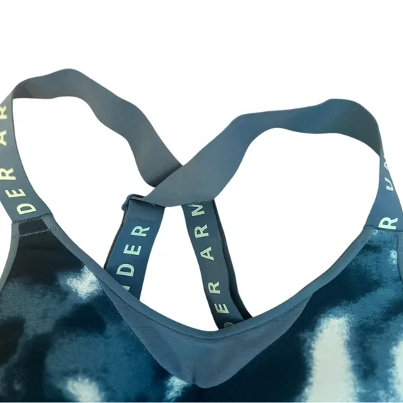 Under Armour Teal and Blue Patterned Cross Back Sports Bra - Picture 5 of 10